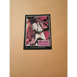 Vintage 1979 Village People Trading Card #5 Disco Era Vintage Music Collectible